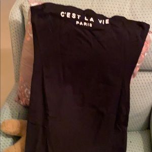 Dresses - Strapless c’est la vie tube dress great message Dresses - Strapless c’est la vie tube dress great message